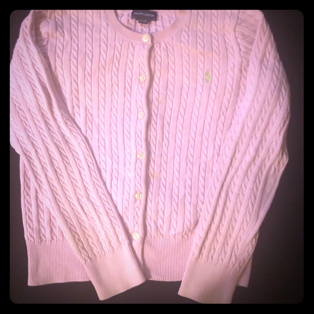 Ralph Lauren Button Down Girls Sweater